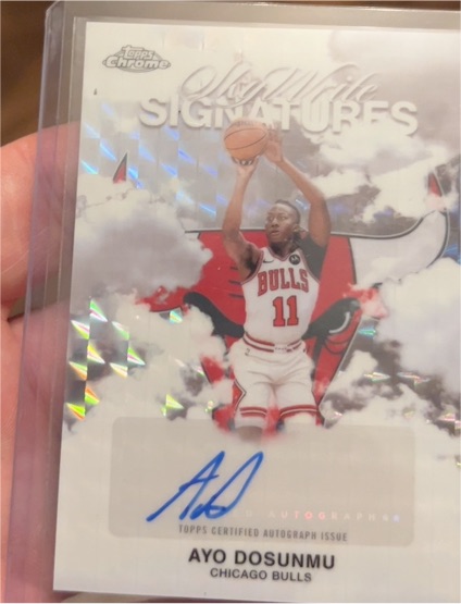 2025-26 Topps Chrome Skywrite Signatures Ayo Dosunmu — front