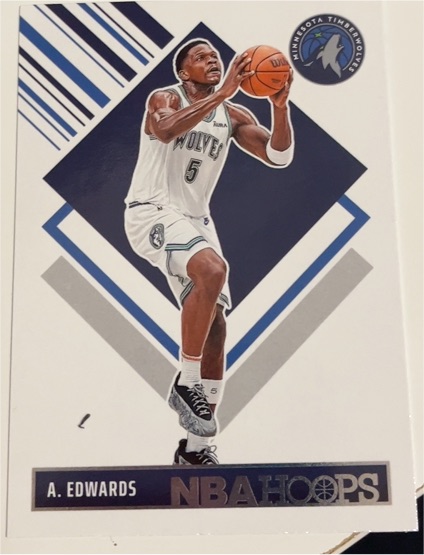 2024-25 Panini NBA Hoops #286 Anthony Edwards — front