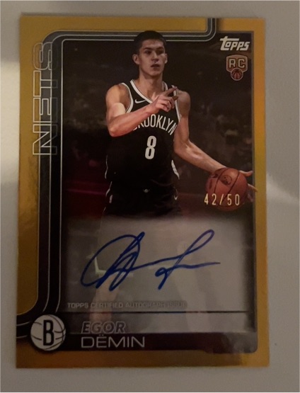 2025-26 Topps #208 Egor Demin — front