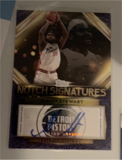 2025-26 Topps Notch Signatures #TNS-IS Isaiah Stewart — front