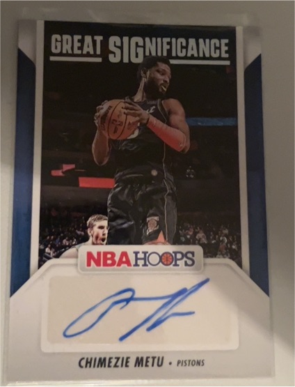 2024-25 Panini NBA Hoops #GS-CMP Chimezie Metu — front