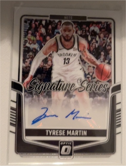 2024-25 Panini Donruss Optic #SS-MRN Tyrese Martin Signature Series Auto — front
