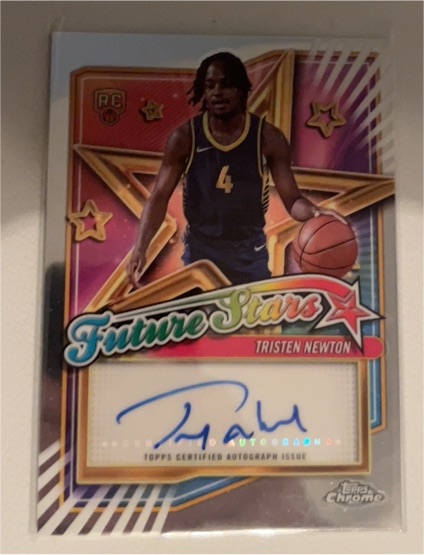 2024-25 Topps Chrome #FSA-TN Tristen Newton Future Stars Autograph — front