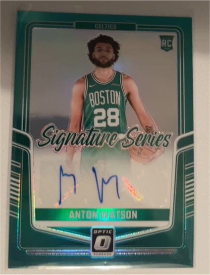 2024-25 Donruss Optic #SS-WAT Anton Watson Signature Series RC — front