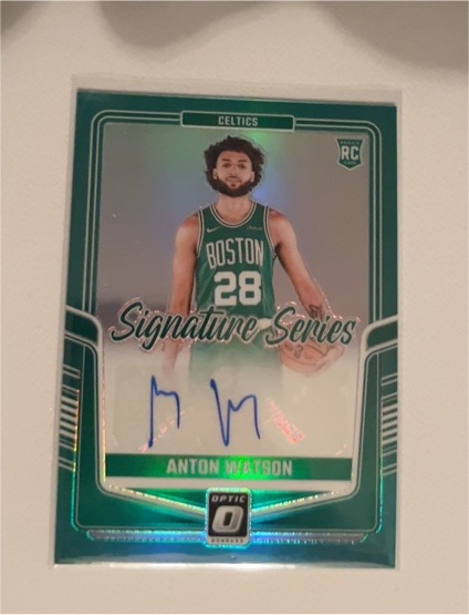 2024-25 Panini Donruss Optic #SS-WAT Anton Watson Signature Series RC Auto — front