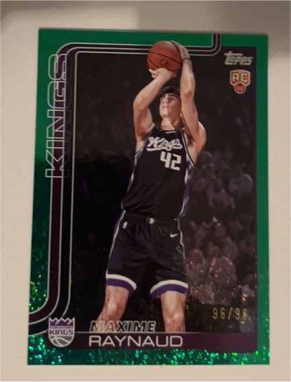 2025-26 Topps #243 Maxime Raynaud — front