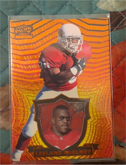 1997 Pacific Invincible #4 Leeland McElroy — front