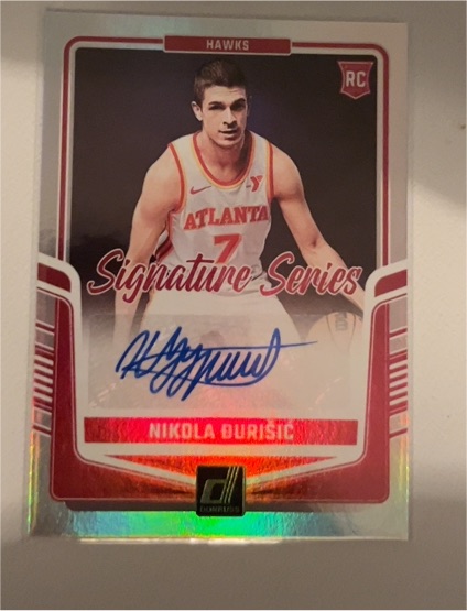 2024-25 Panini Donruss Optic Signature Series #SS-DJU Nikola Durisic — front