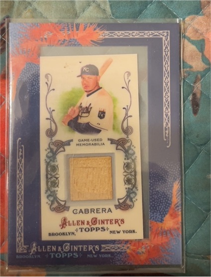 2011 Topps Allen & Ginter's Framed Mini Relics #AGR-MCA Melky Cabrera — front
