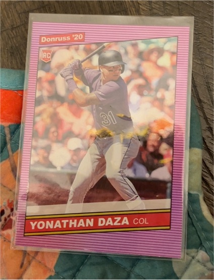 2020 Donruss #241 Yonathan Daza Retro Rookie — front