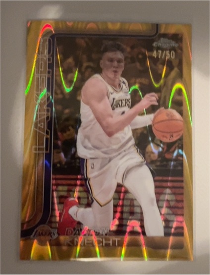 2025-26 Topps Chrome #130 Dalton Knecht — front