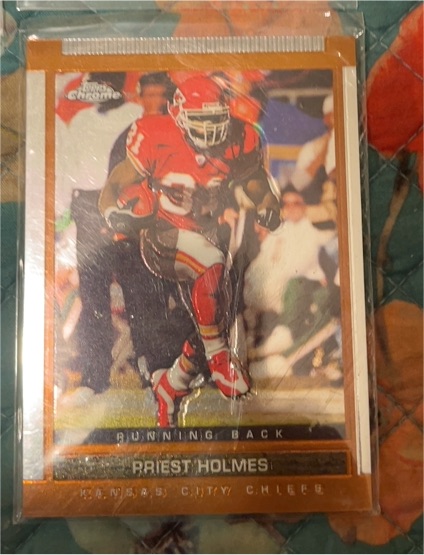 2003 Topps Chrome Draft Picks & Prospects #1 Priest Holmes — front