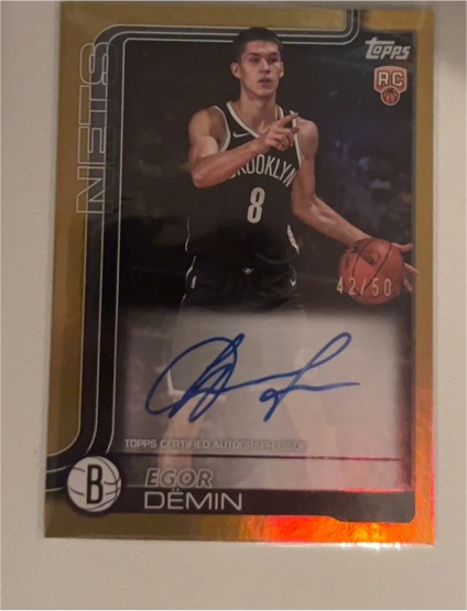 2025-26 Topps #208 Egor Demin — front