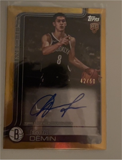 2025-26 Topps Basketball #208 Egor Demin — front