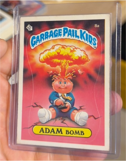 1985 Topps Garbage Pail Kids #8a Adam Bomb — front