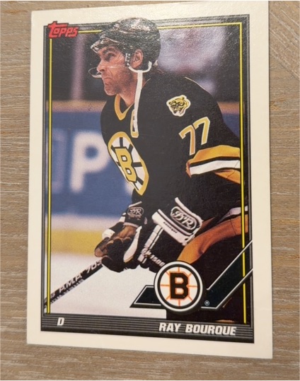 1991-92 Topps #66 Ray Bourque — front