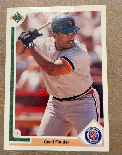 1991 Upper Deck #244 Cecil Fielder — front