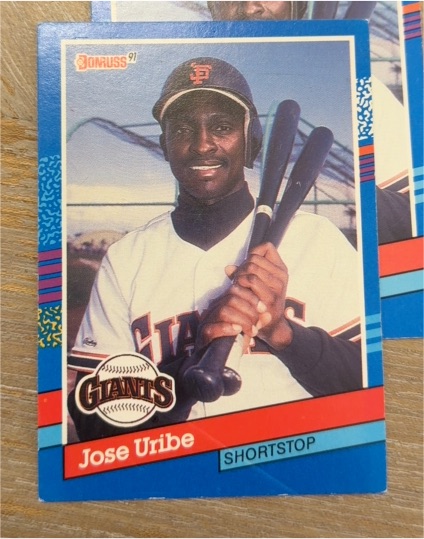 1991 Donruss #375 Jose Uribe — front