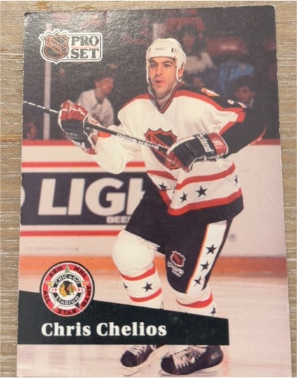1991-92 Pro Set #278 Chris Chelios — front