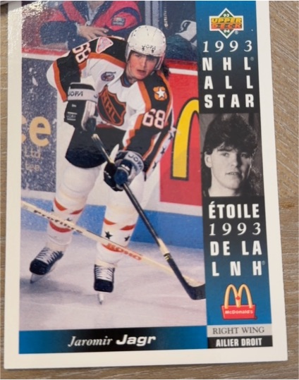 1993-94 Upper Deck McDonald's #MCD-17 Jaromir Jagr — front