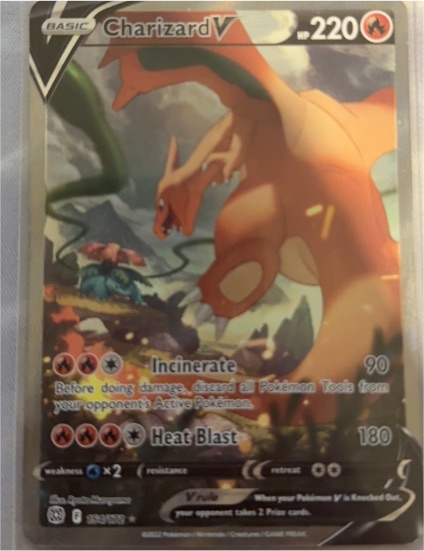 2022 Pokemon Brilliant Stars #154 Charizard V — front