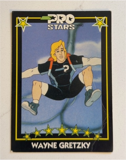 1991 Pro Stars # Wayne Gretzky Parachute Cartoon — front