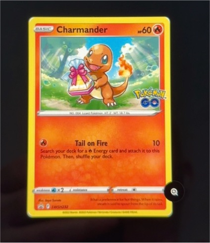 2022 Pokémon Go SWSH232 Charmander Black Star Promo — front