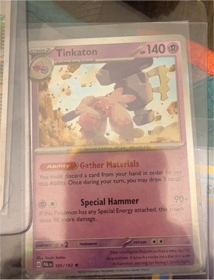 2023 Pokemon SV02: Paldea Evolved #105 Tinkaton — front