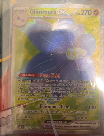 2023 Pokémon TCG SV03: Obsidian Flames #213/197 Glimmora ex — front