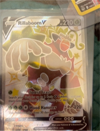 2024 Pokémon Shining Fates SV105 Rillaboom V — front