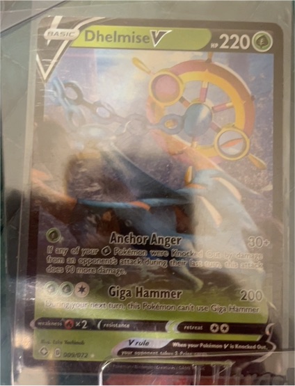 2021 Pokémon Shining Fates #009 Dhelmise V — front