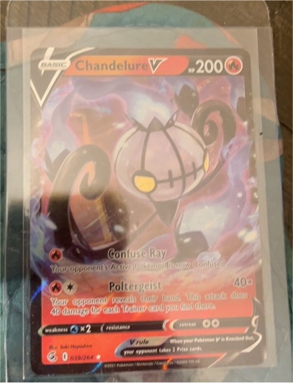 2021 Pokémon TCG Fusion Strike #039 Chandelure V — front