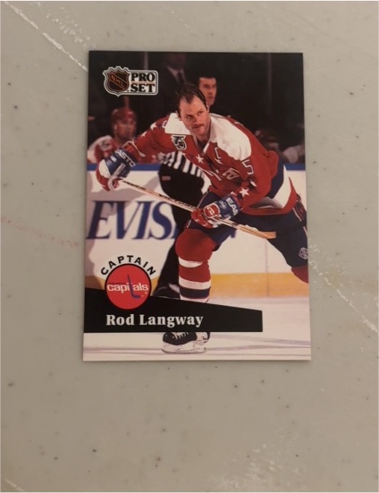 1991-92 Pro Set #533 Rod Langway — front