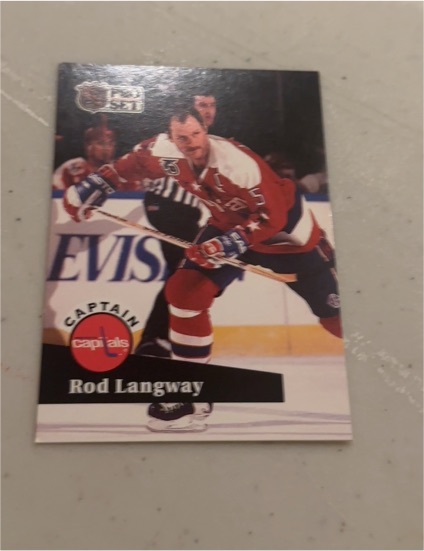 1991-92 Pro Set #521 Rod Langway — front