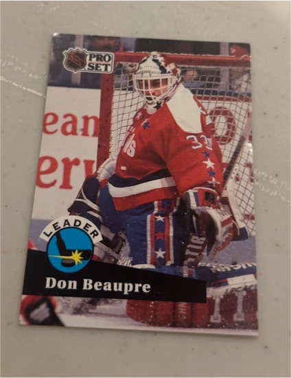 1991-92 Pro Set #601 Don Beaupre — front