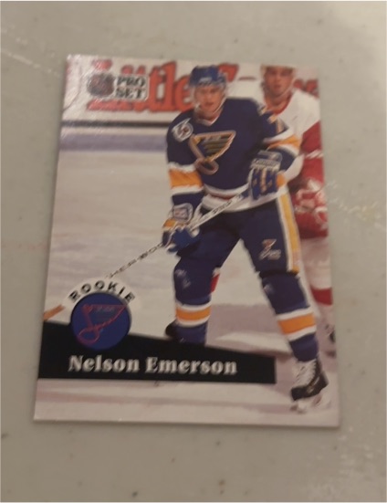 1991-92 Pro Set #557 Nelson Emerson — front