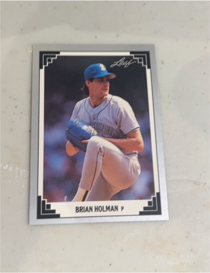 1991 Leaf Baseball #11 Brian Holman — front