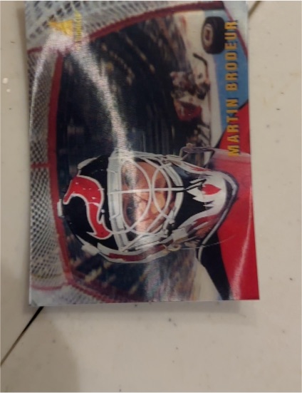 1996-97 McDonald's Pinnacle #33 Martin Brodeur — front
