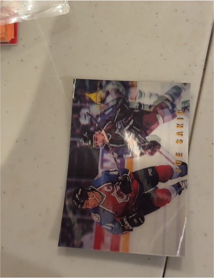 1996 Pinnacle McDonald's #MCD-4 Joe Sakic — front