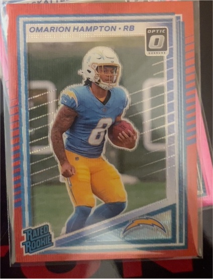 2025 Donruss Optic #303 Omarion Hampton — front
