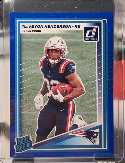 2025 Donruss #332 TreVeyon Henderson Press Proof — front