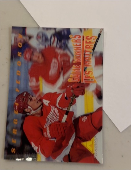 1995-96 Pinnacle McDonald's #MCD-17 Sergei Fedorov — front
