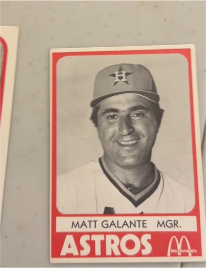 1981 TCMA Columbus Astros #10 Matt Galante — front