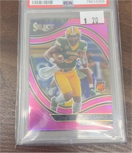 2021 Panini Chronicles Draft Picks Select #260 Trey Lance Pink RC — front