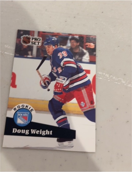 1991-92 Pro Set #549 Doug Weight Rookie — front