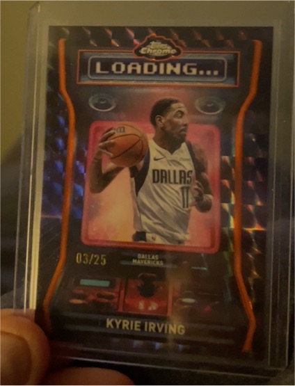 2025 Topps Chrome #LD-5 Kyrie Irving Loading... Dallas Mavericks — front