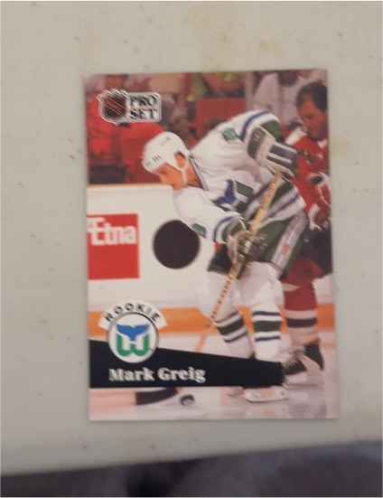 1991-92 Pro Set #537 Mark Greig — front