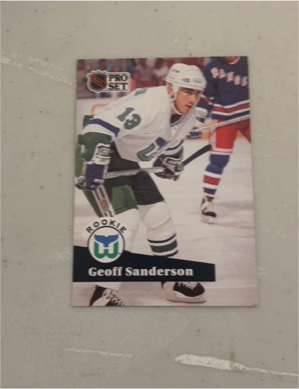1991-92 Pro Set #536 Geoff Sanderson — front