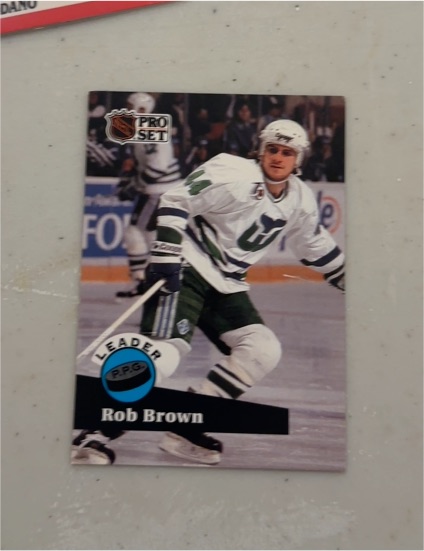 1991-92 Pro Set #606 Rob Brown — front