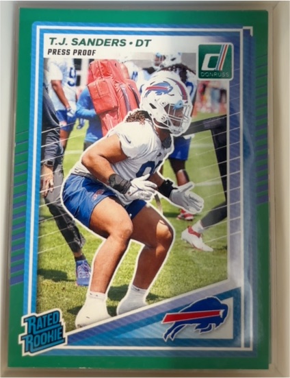2025 Donruss #351 T.J. Sanders — front